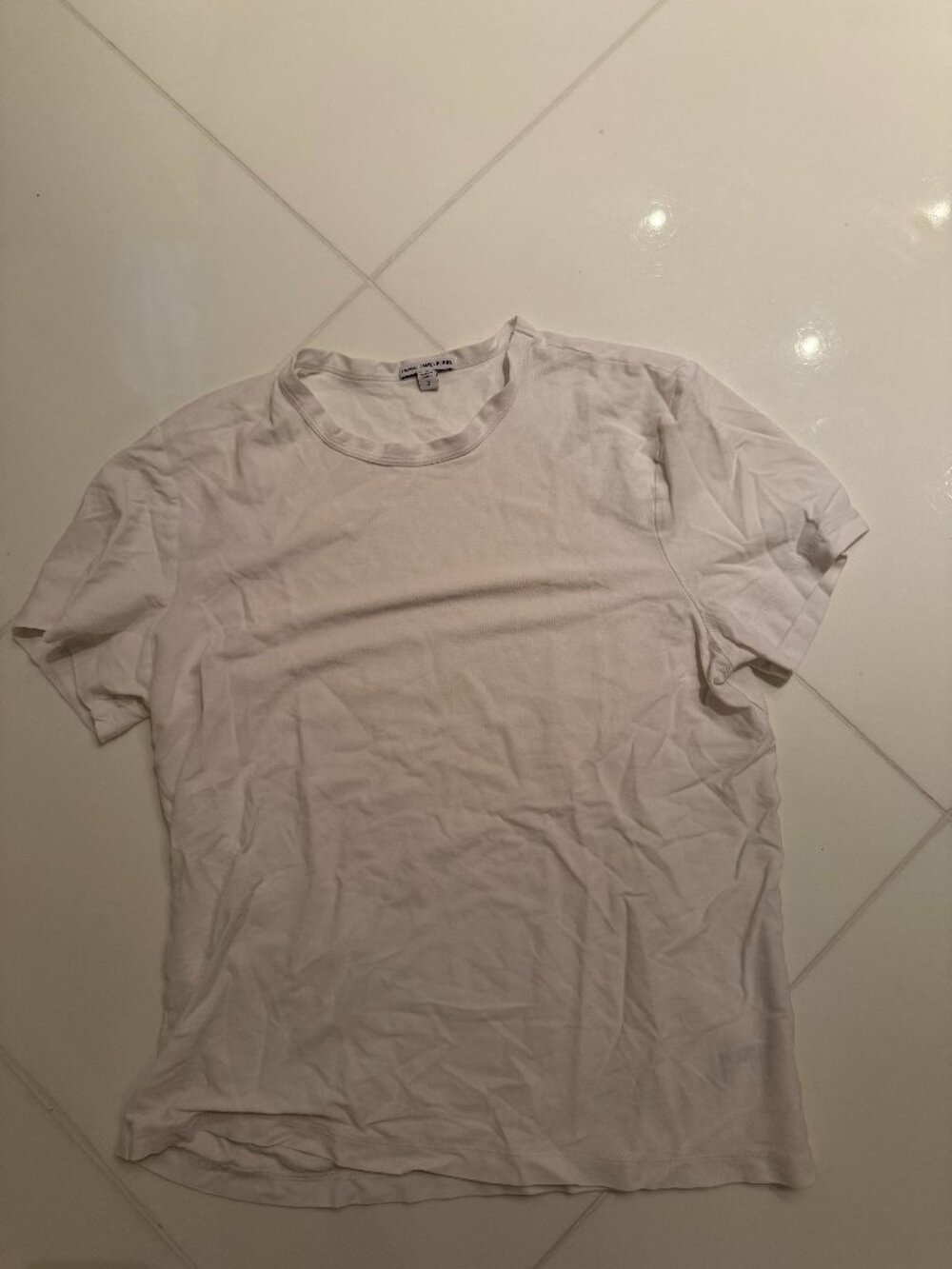 James Perse Light Gray Crewneck T-Shirt Size 3 Made in Japan